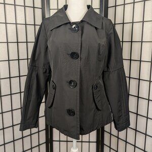Soia & Kyo Short Fashion Trench Coat Sz L
